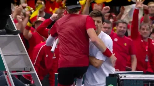 Así quedó el ojo de Cristián Garín tras la agresión del tenista belga