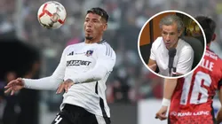 Dante Poli le raya a la cancha a Alan Saldivia en Colo Colo