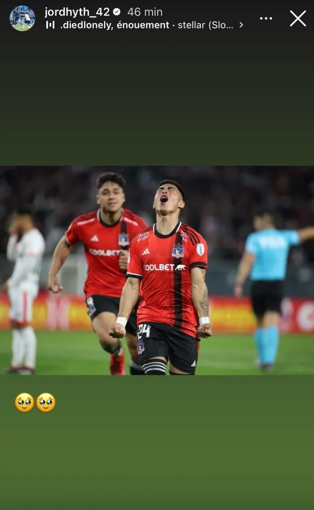 Captura de la historia de Instagram de Jordhy Thompson.