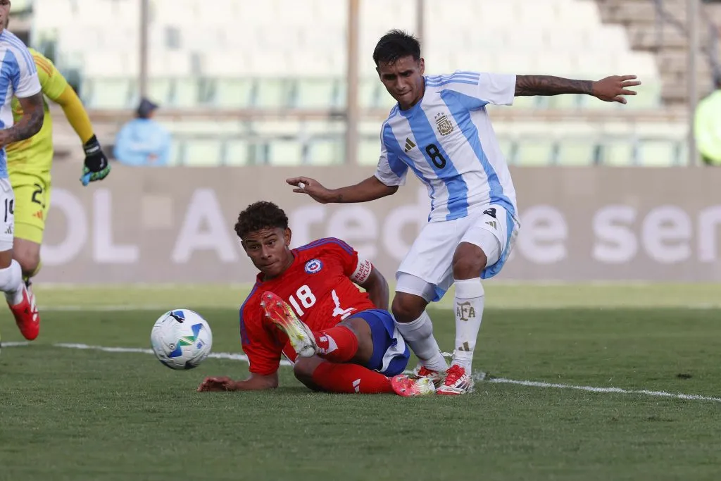 Juan Rossel lleva cinco goles en el Sudamericano Sub 20. (Foto: Carlos Parra – FFCh)
