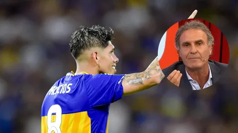 Óscar Ruggeri pone la pelota al piso por Carlos Palacios (Photo by Marcelo Endelli/Getty Images)