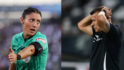 Jorge Almirón no quedó contento con la expulsión de Claudio Aquino