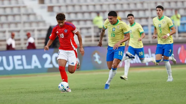 La Roja sub-20 fue derrotada por Brasil y se despidió del Sudamericano.