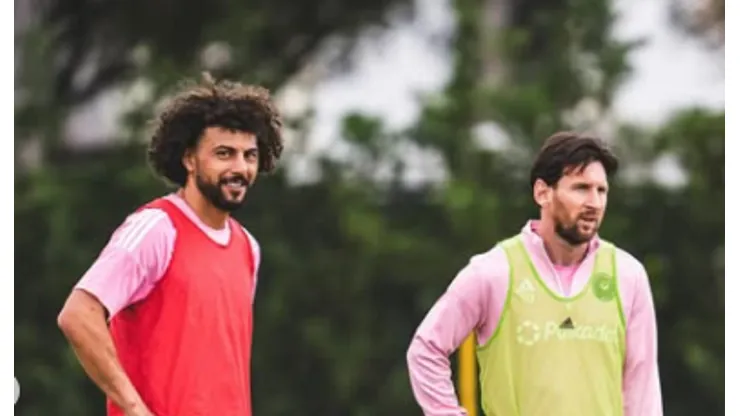 Maxi Falcón fue recibido por Lionel Messi en el inter Miami