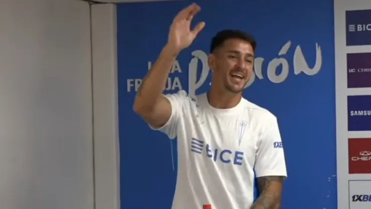 Fernando Zampedri y su primer ceacheí como nuevo chileno