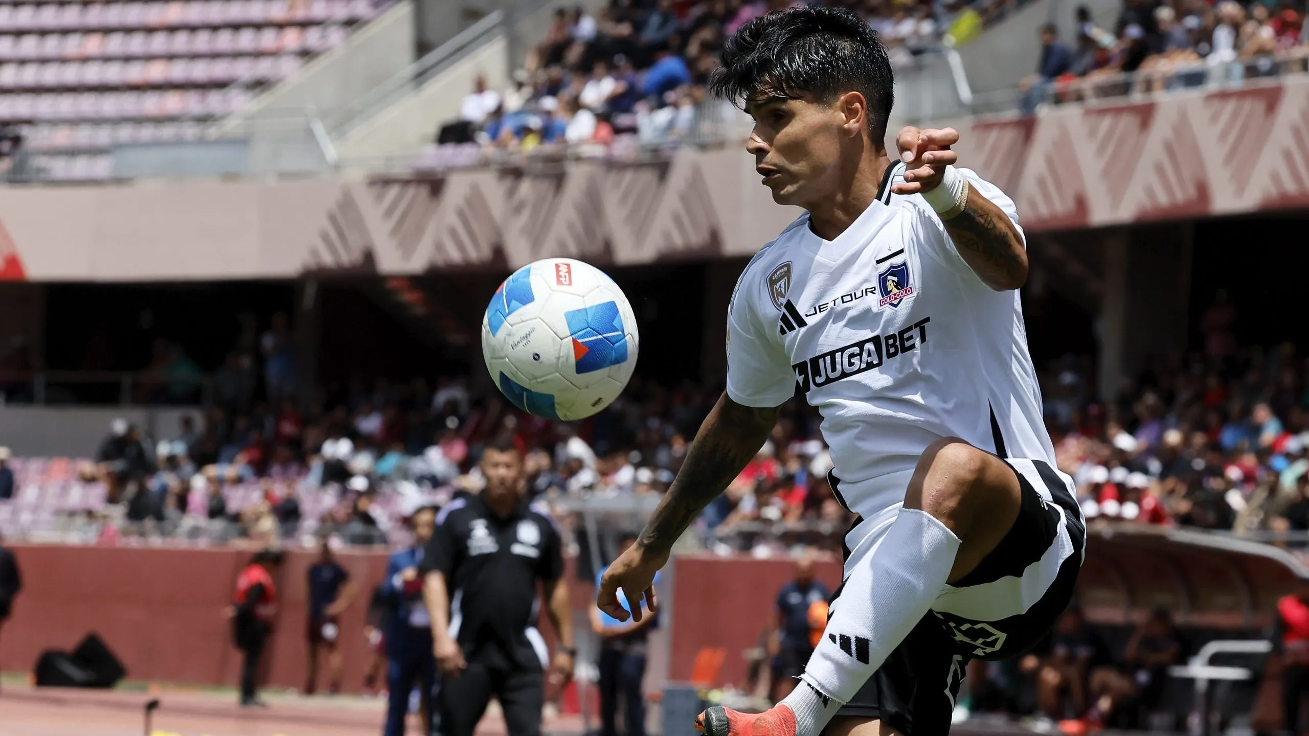 Erick Wiemberg fue el jugador que disputó más partidos en Colo Colo en la temporada 2024. (Foto: Andrés Pina/Photosport)