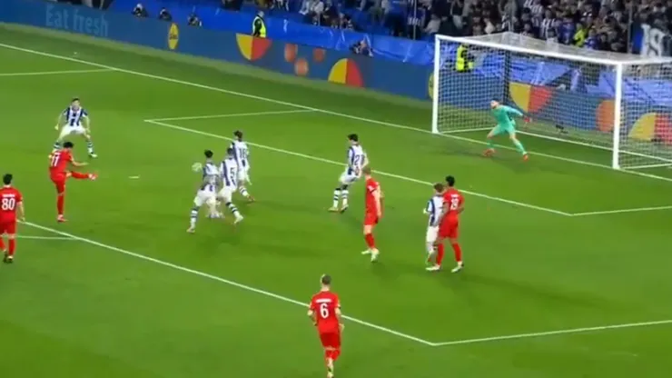 El golazo de Darío Osorio para el FC Midtjylland ante Real Sociedad.