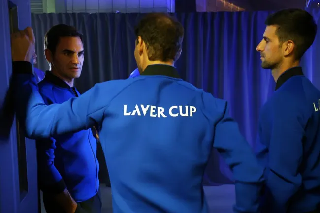 Fonseca le declara su admiración a Federer | FOTO: Clive Brunskill/Getty Images for Laver Cup)