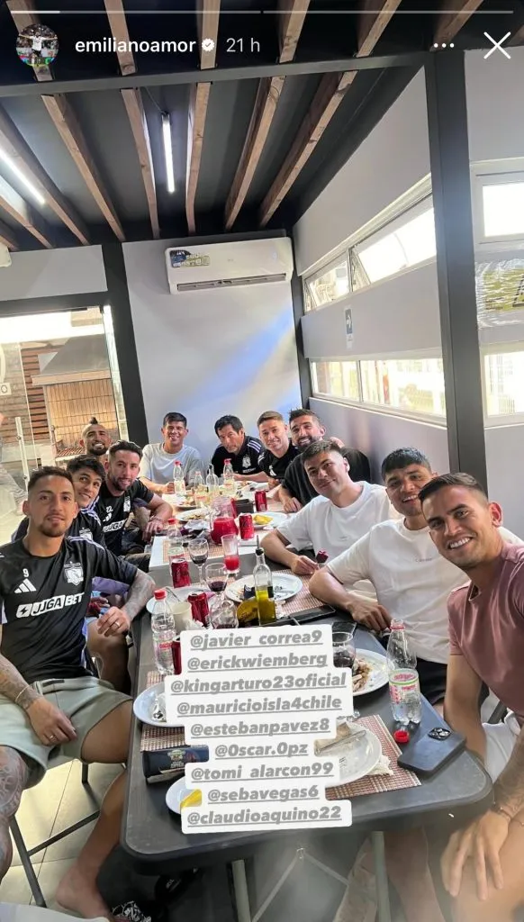 Captura de la historia de Instagram de Emiliano Amor.