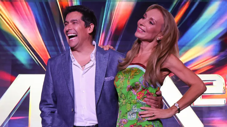 Rafael Araneda y Karen Doggenweiler, la dupla colocolina que animará el Festival de Viña. (Foto: Aton)