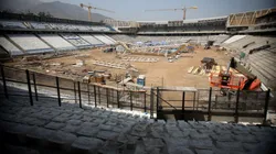 Suspenden faenas del nuevo estadio de Universidad Católica. (Foto: Photosport)