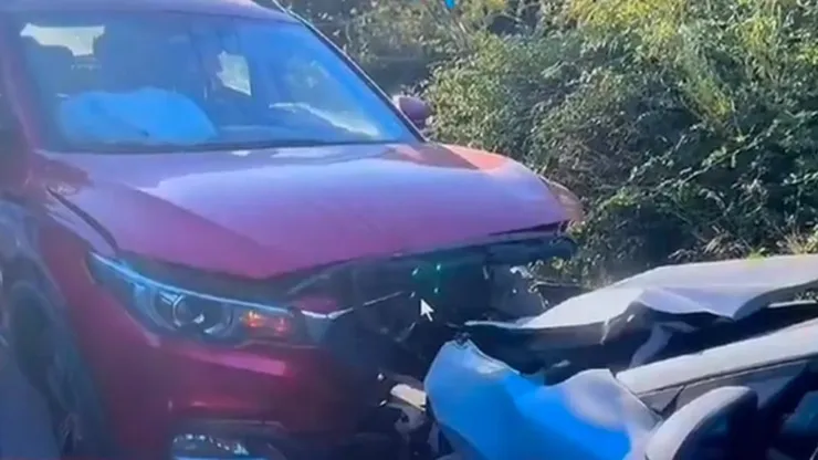 Ex jugador de Colo Colo protagoniza choque automovilístico en estado de ebriedad. (Foto: Captura)