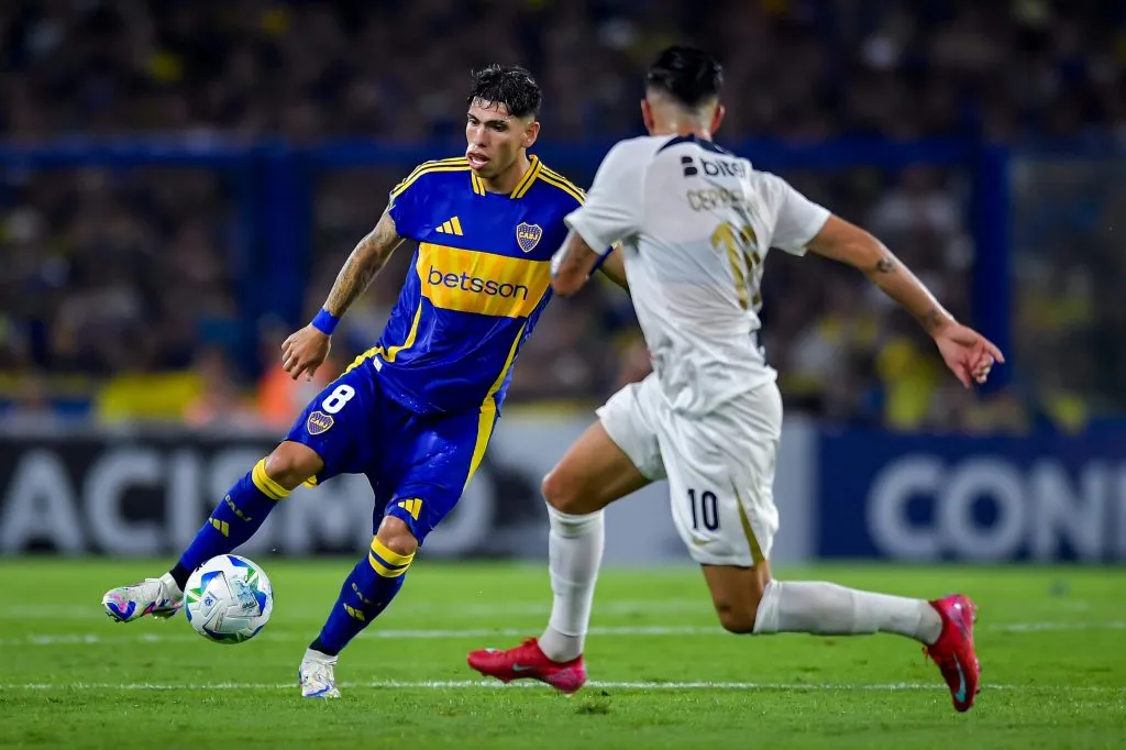 Carlos Palacios no tuvo su mejor partido por la Copa Libertadores | FOTO: Marcelo Endelli/Getty Images