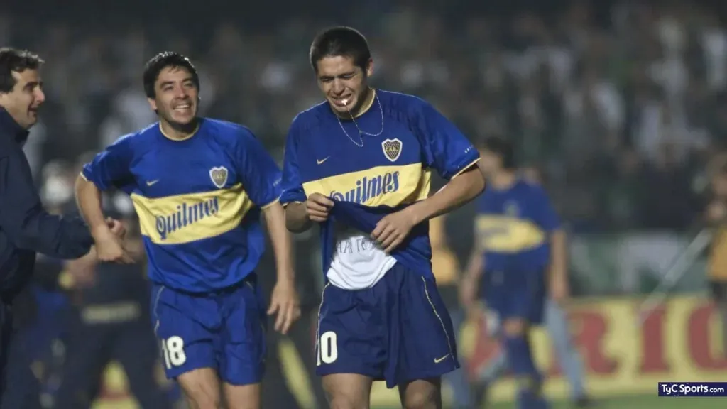 Pepe Basualdo barrió el piso con Juan Román Riquelme (TyC Sports)