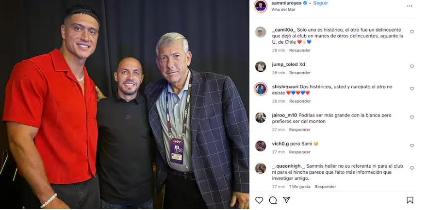 Estos fueron algunos de los comentarios negativos que recibió el posteo de Reyes | FOTO: Instagram