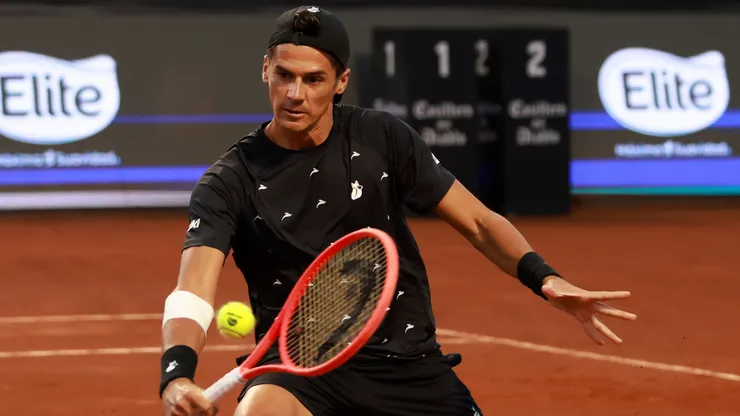 Federico Coria venció a Alejandro Tabilo y avanzó a los cuartos de final del Chile Open. (Foto: Photosport)