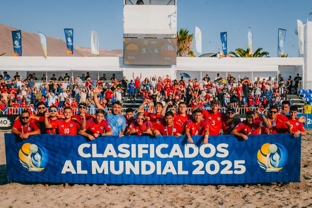 Chile clasificó al Mundial de Fútbol Playa tras quedarse con el tercer lugar de la Copa América 2025. (Foto: Conmebol)