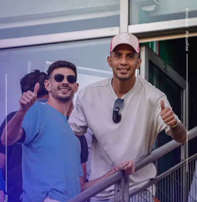 Di Yorio y Contreras en el Estadio Bicentenario de La Florida | FOTO: La Voz Azul