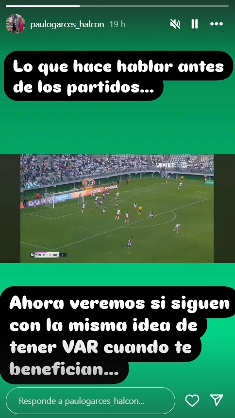 Paulo Garcés lanza comentario contra Marcelo Salas. (Foto: paulogarces_halcon, Instagram)