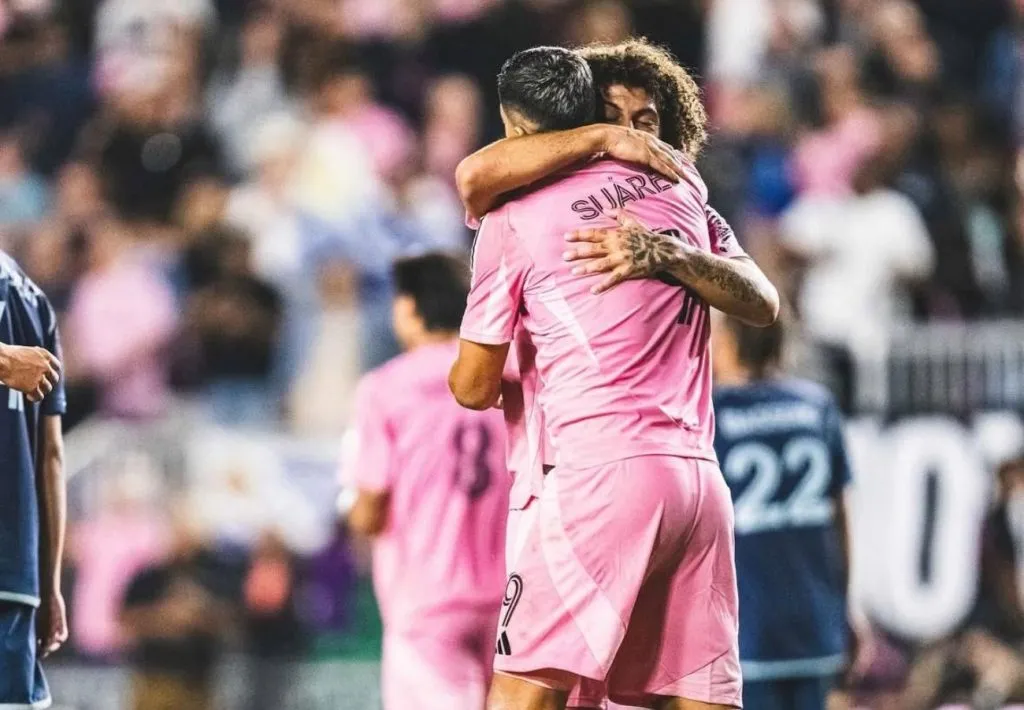 Luis Suárez ha acogido a Maximiliano Falcón en Inter Miami.