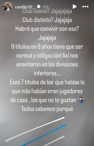 Nico Castillo se lanza contra el Tati Buljubasich en redes sociales