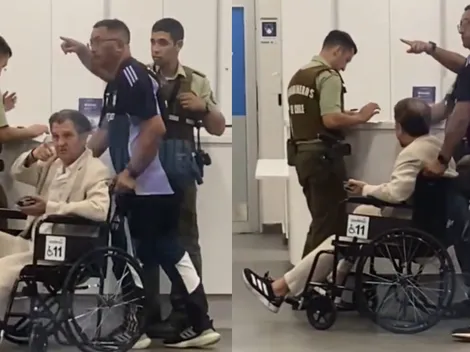 Aníbal Mosa llega en silla de ruedas a constatar lesiones