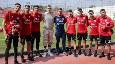 Cristóbal Campos compartió junto a la Selección Chilena.