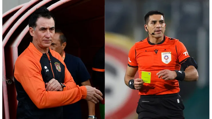 A César Bravo no le gustó el arbitraje de Mathias Riquelme.