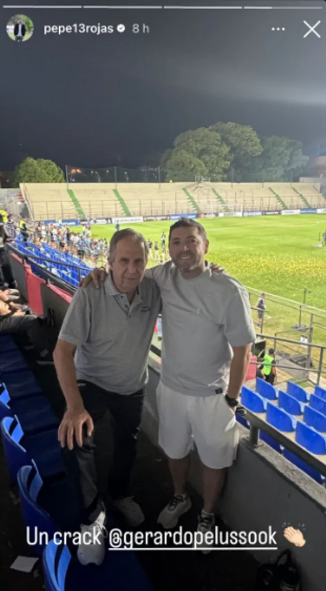 La foto que subió José “Pepe” Rojas junto a Gerardo Pelusso | FOTO: Instagram
