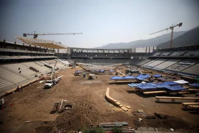 El nuevo Claro Arena de la UC tendrá una capacidad para 20 mil espectadores (Photosport).