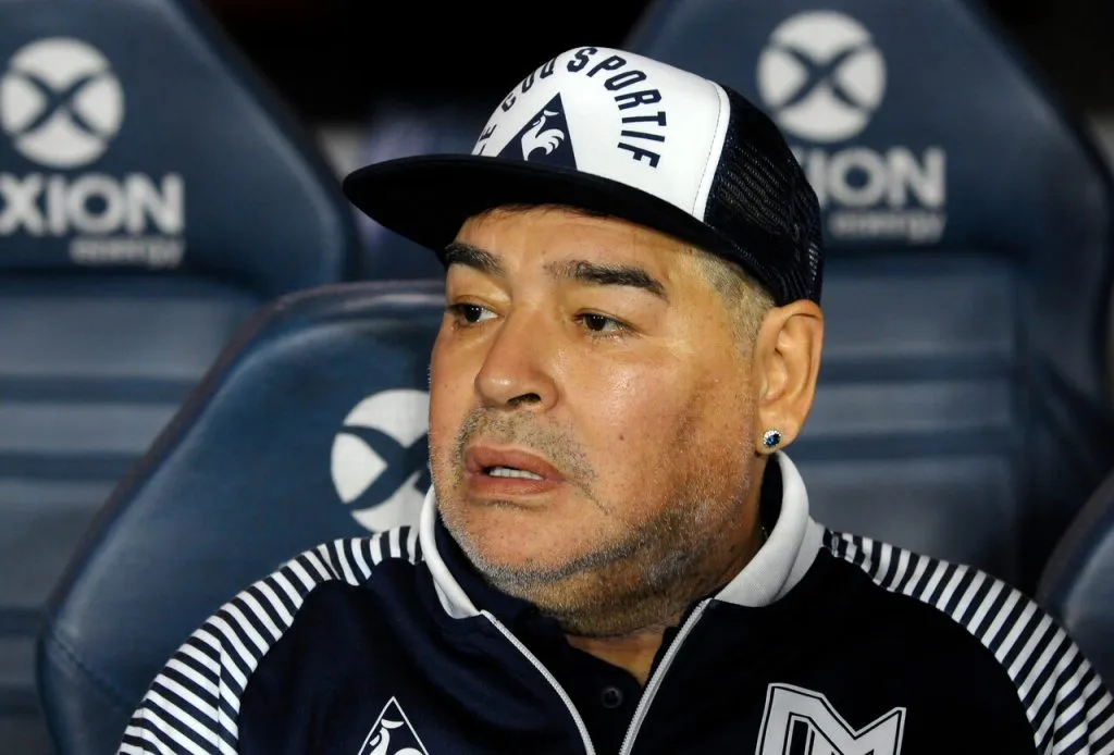 Jorge Almirón eligió a Diego Maradona (Photosport).