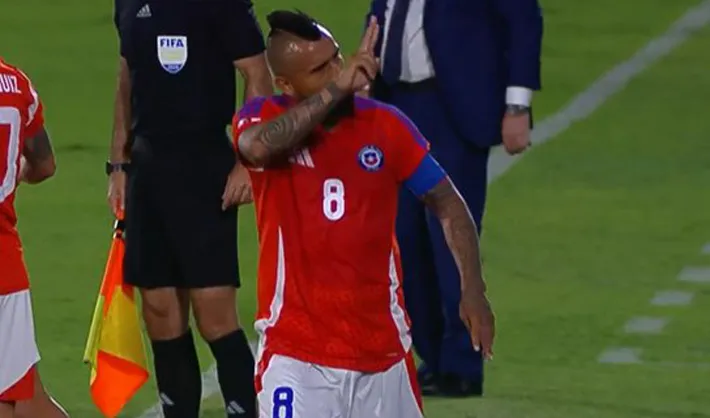 El gesto de Vidal que llamó la atención de los paraguayos | FOTO: Captura