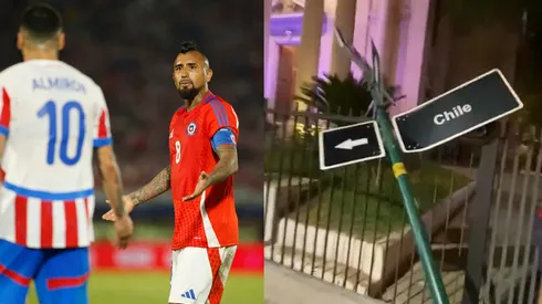 Los hinchas guaraníes se siguen burlando de Chile.