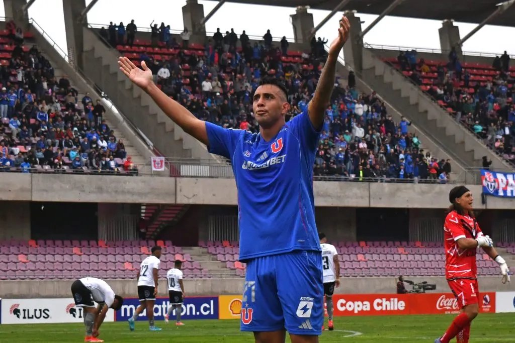 Rodrigo Contreras anotó su primer gol con la camiseta de la U. (Foto: Alejandro Pizarro Ubilla/Photosport)