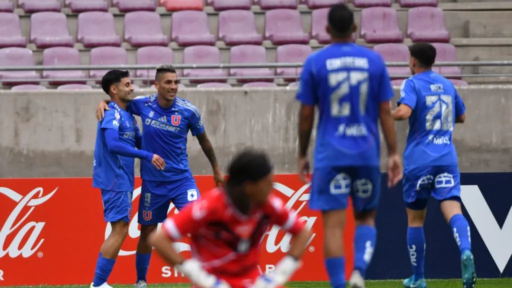 Leandro Fernández fue figura con un doblete en Universidad de Chile. (Foto: Photosport)