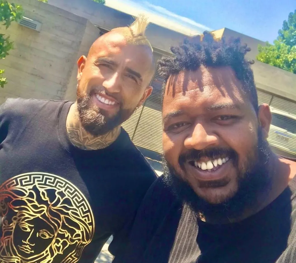 Arturo Vidal junto a Gabriel Marrero. (Foto: Instagram)