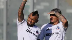 Arturo Vidal no se quiere perder el partido de Colo Colo ante Palestino. (Foto: Photosport)
