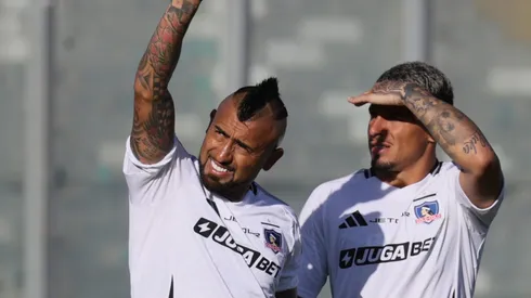 Arturo Vidal no se quiere perder el partido de Colo Colo ante Palestino. (Foto: Photosport)
