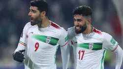 Taremi celebrando su gol ante Irak.