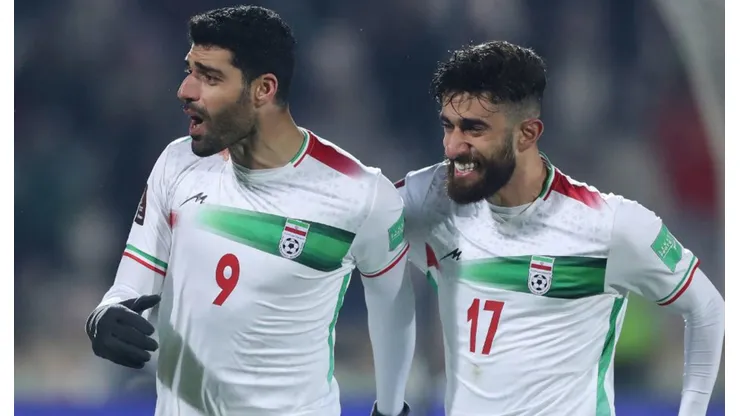 Taremi celebrando su gol ante Irak.