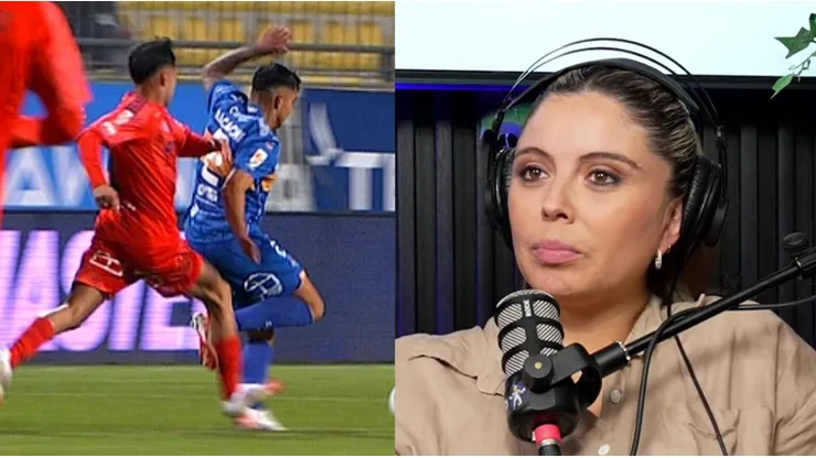 La comunicadora de TNT Sports y su opinión sobre la jugada de Altamirano.