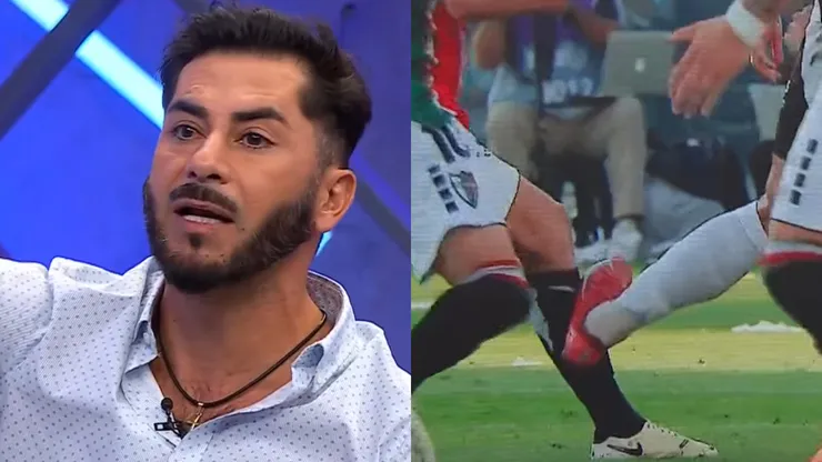 Johnny Herrera se refiere a falta de Sebastián Vegas a a Ariel Martínez. (Foto: TNT Sports)
