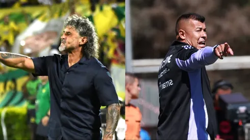 Jorge Almirón y Leonel Álvarez se verán las caras este próximo martes en la Copa Libertadores.