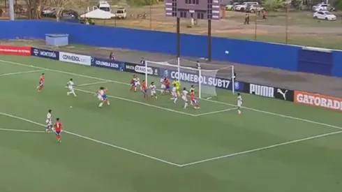 Alonso Olguín se lució con un golazo olímpico para La Roja Sub-17.