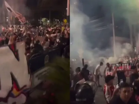 Hinchas de Colo Colo desatan la locura en Colombia