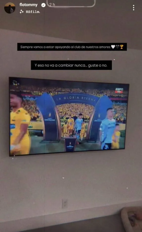 Captura de la historia de Instagram de Florencia Pouso.