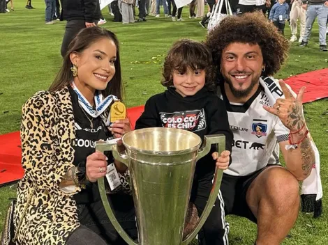 FOTO: Esposa de Maximiliano Falcón reaparece apoyando a Colo Colo