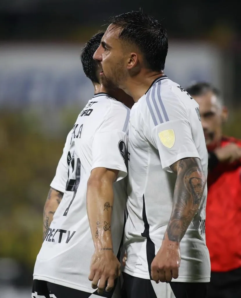 Cristián Zavala dio la asistencia para el empate definitivo de Colo Colo en Colombia. (Foto: @colocolooficial)