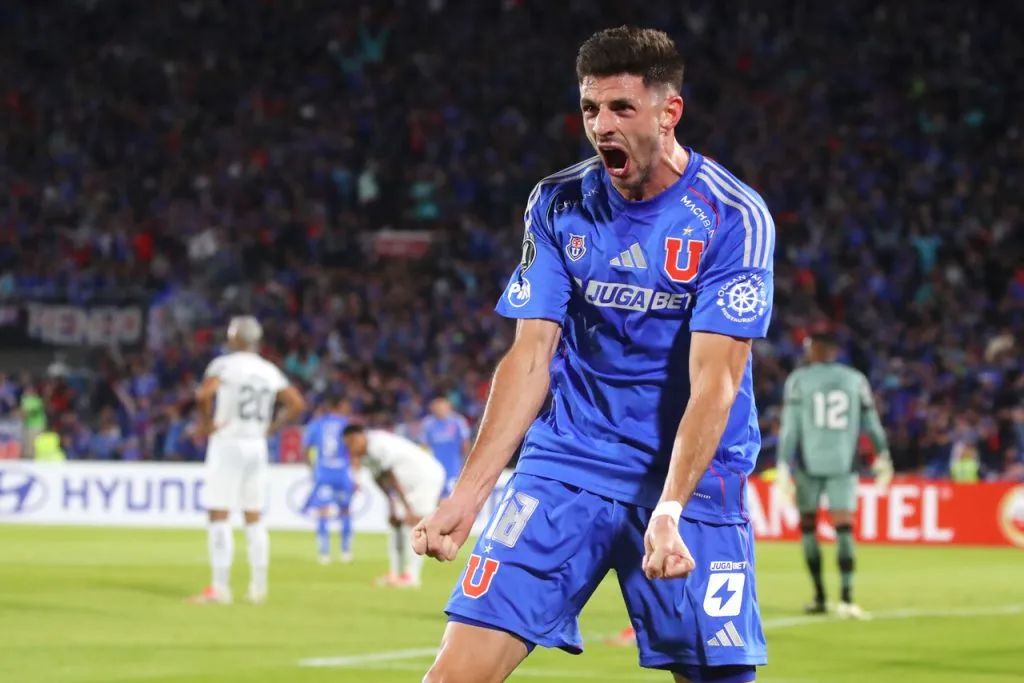 El autor del gol, Lucas Di Yorio demostró a qué vino a la U (Photosport).