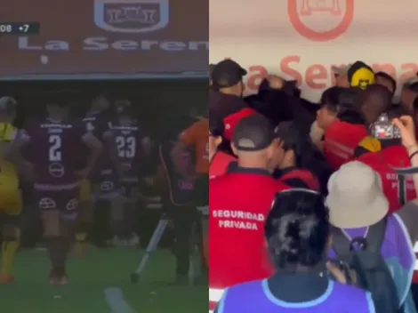 Batalla campal entre La Serena y Coquimbo Unido: ¡volaron botellas y bolsas de hielo!